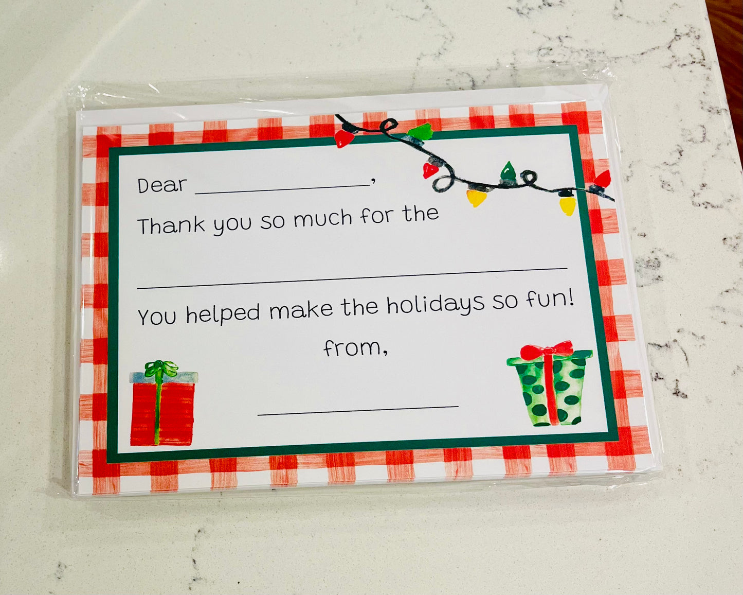 Thank You Notes, Holiday