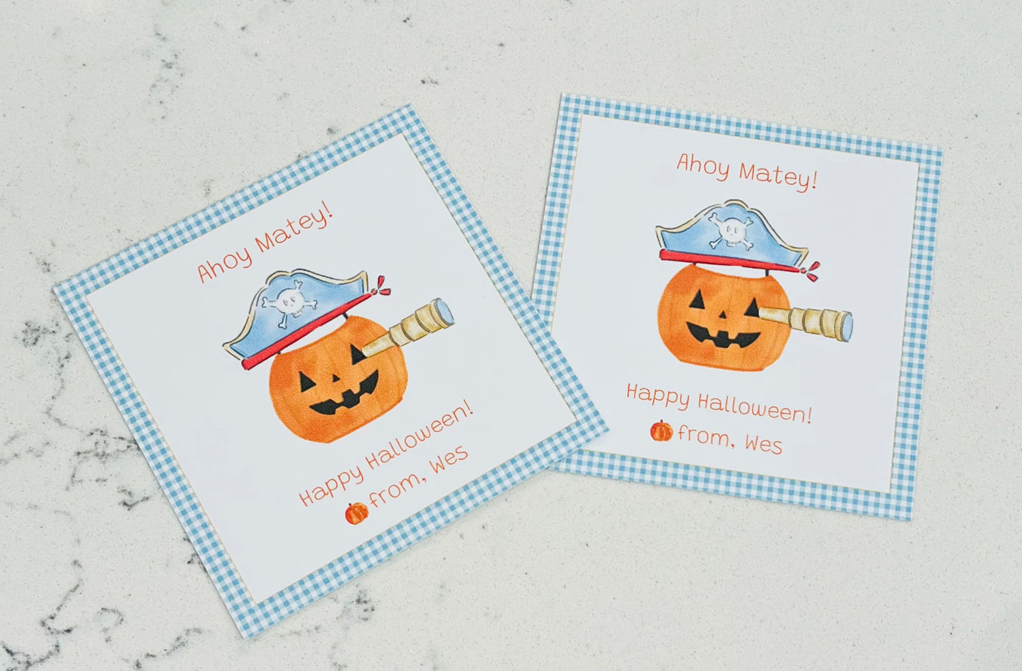 Halloween Pirate Gift Tags