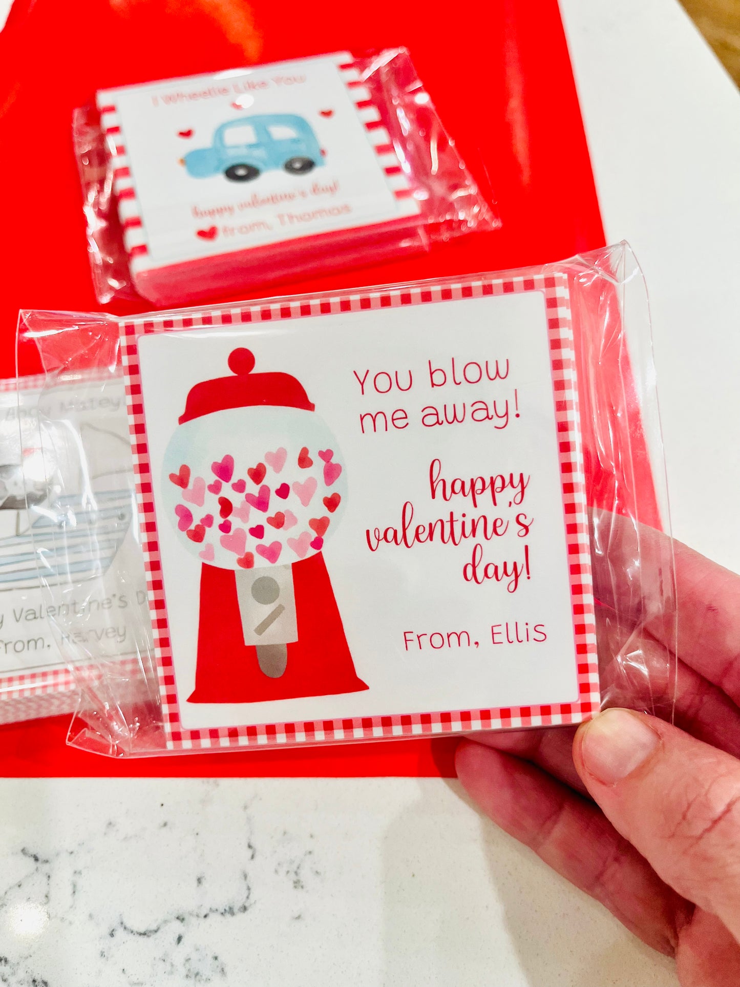 Valentine Tags & Stickers - Blow me away!