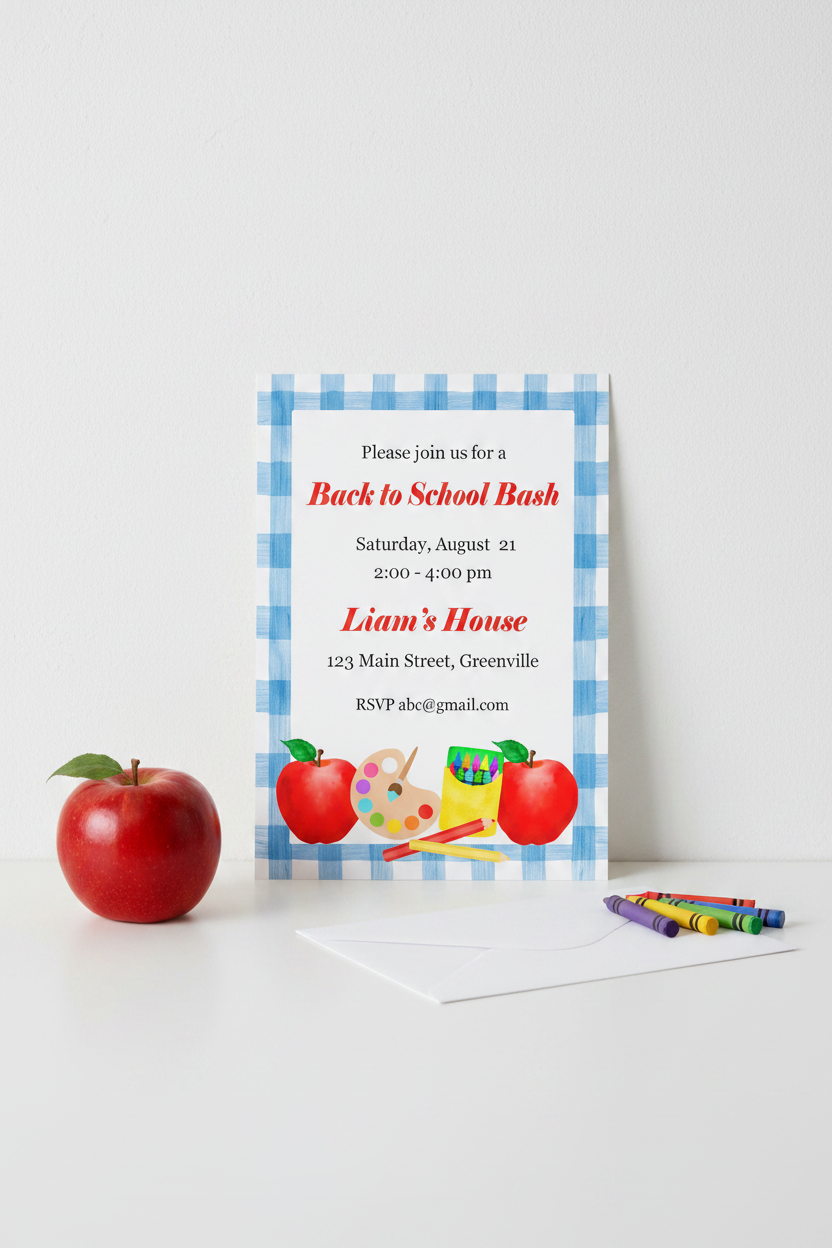 Back to School Invitations Pinterest Lifestyle