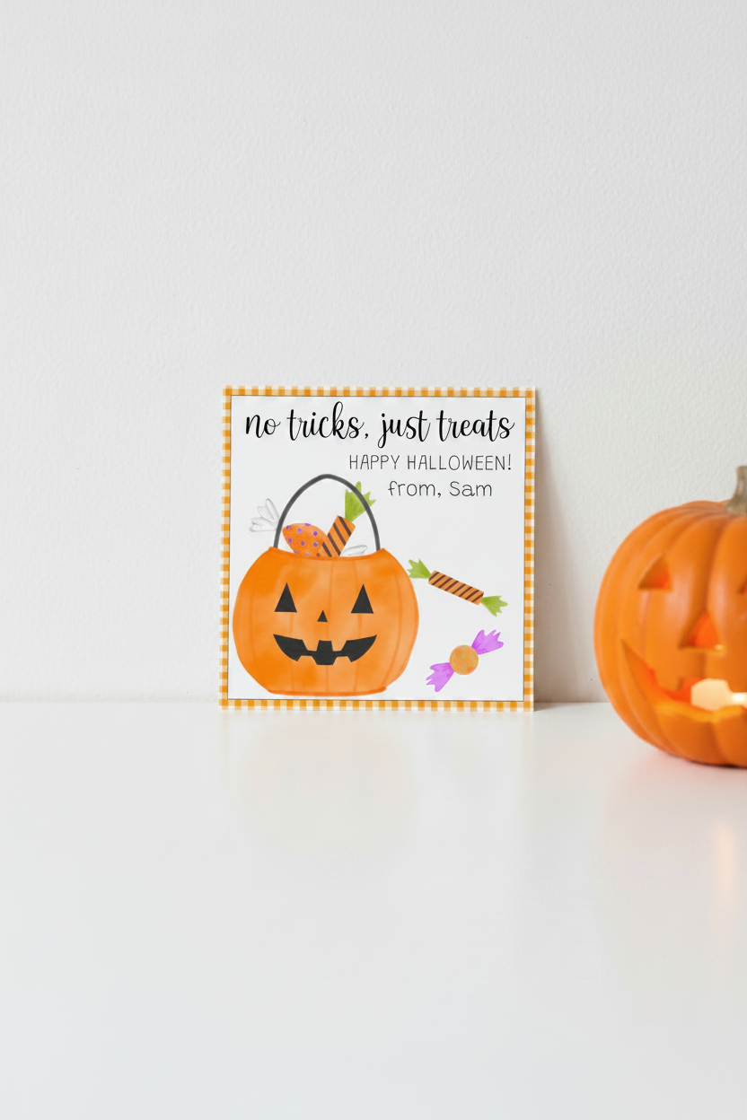 Candy Bucket Tag Pinterest Size