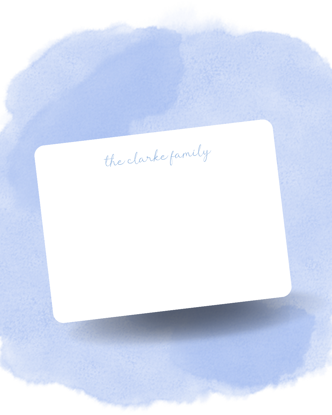 Personalized Note Cards - Soft Script with Rounded Corners