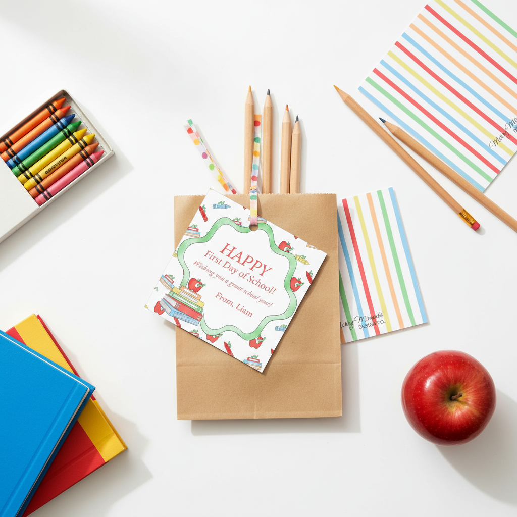 First Day of School Gift Tags Lifestyle