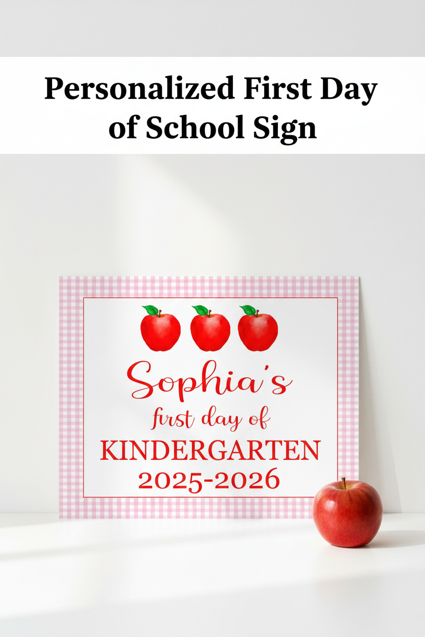 First Day School Sign Pinterest SEO