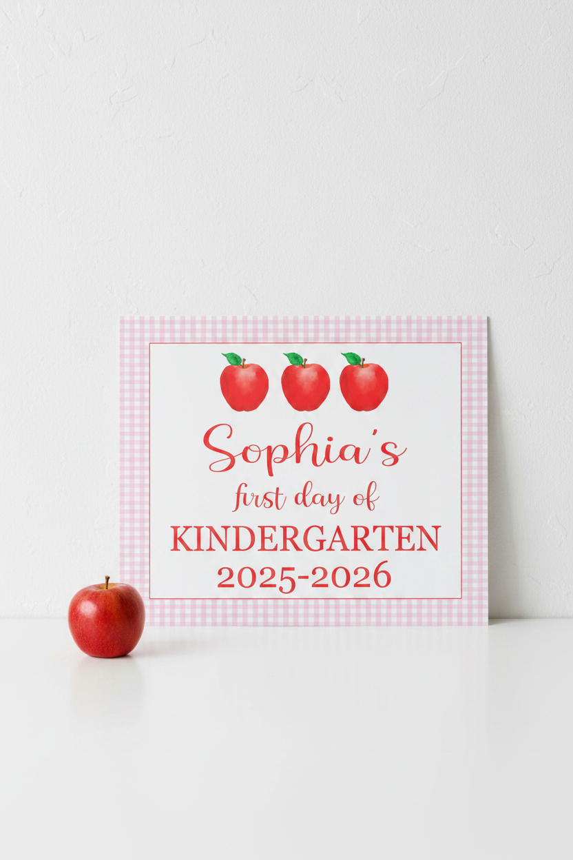 First & Last Day School Sign Apples Pinterest Lifestyle