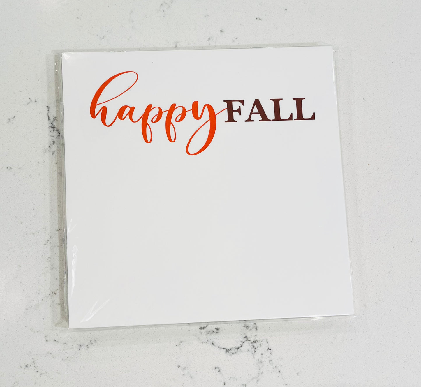 Notepad, happy Fall
