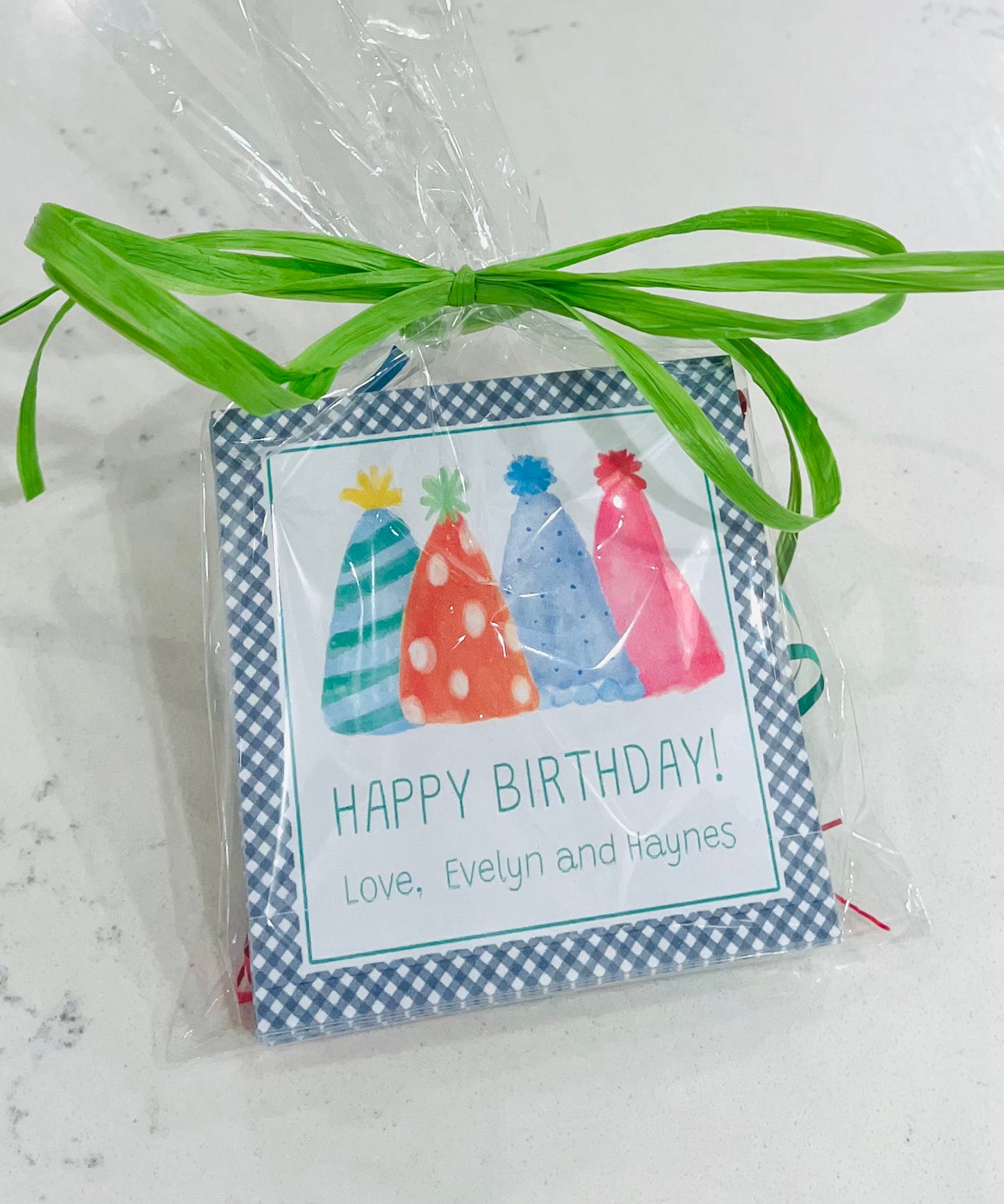 Birthday Tags, Party Hats