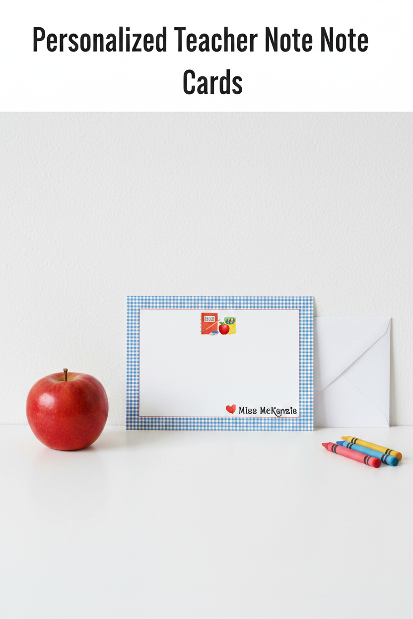 Personalized Teacher Note Cards Pinterest SEO