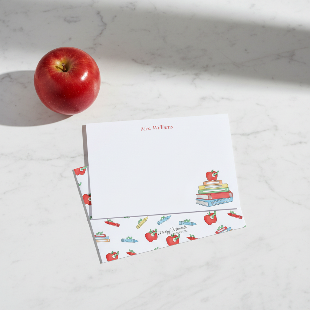 Teacher Note Card - Marble