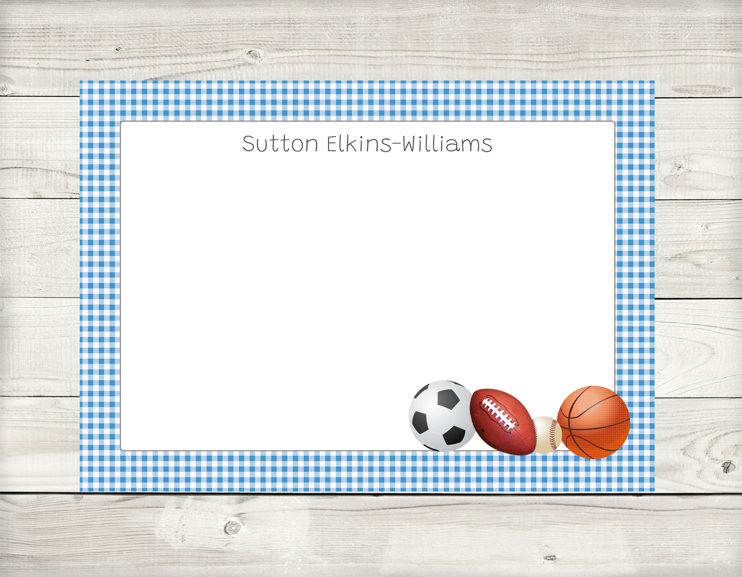Note Cards, Sports