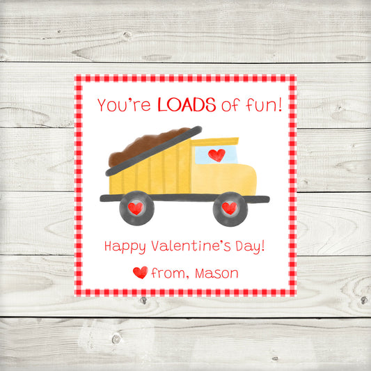 Valentines, Dump Truck