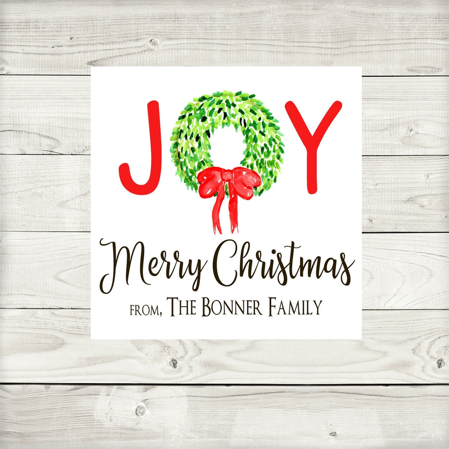 Gift Tags & Stickers, JOY