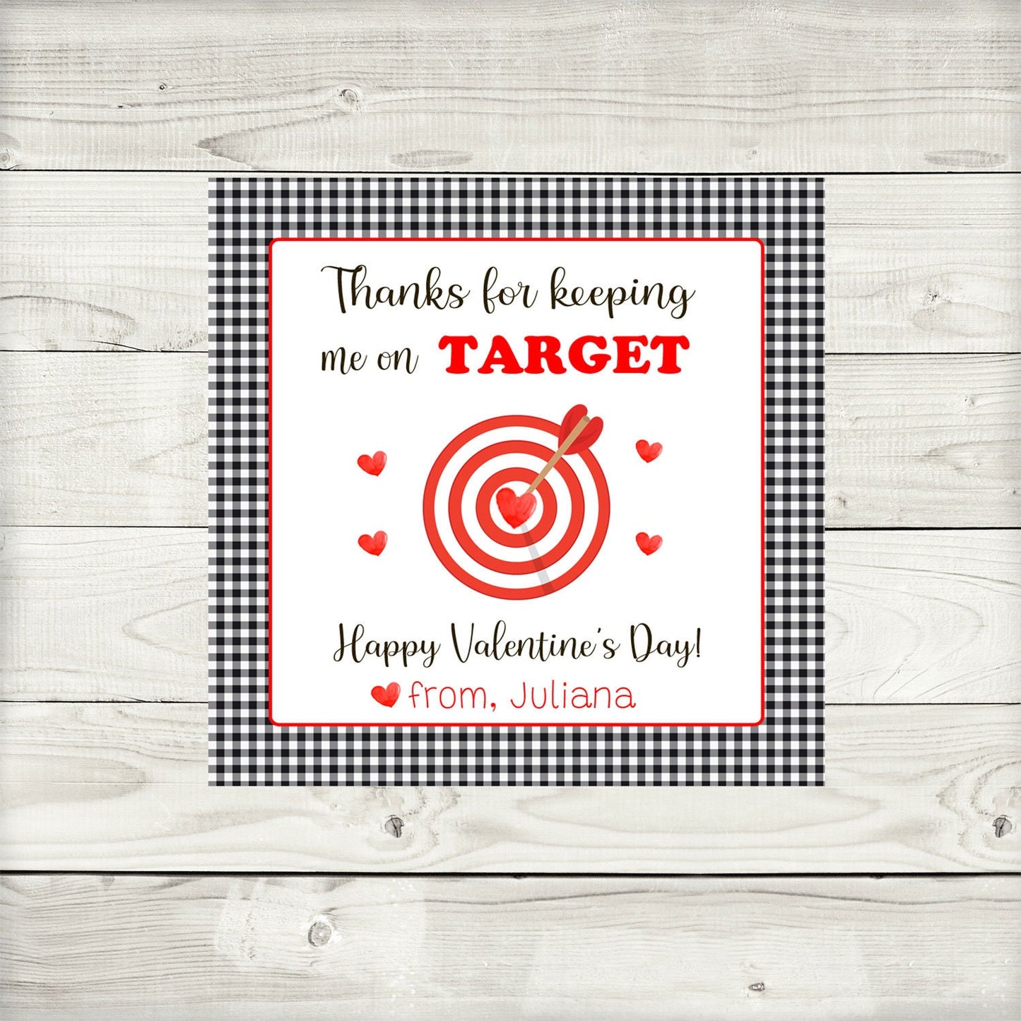 Valentine Tags for Teachers, Target