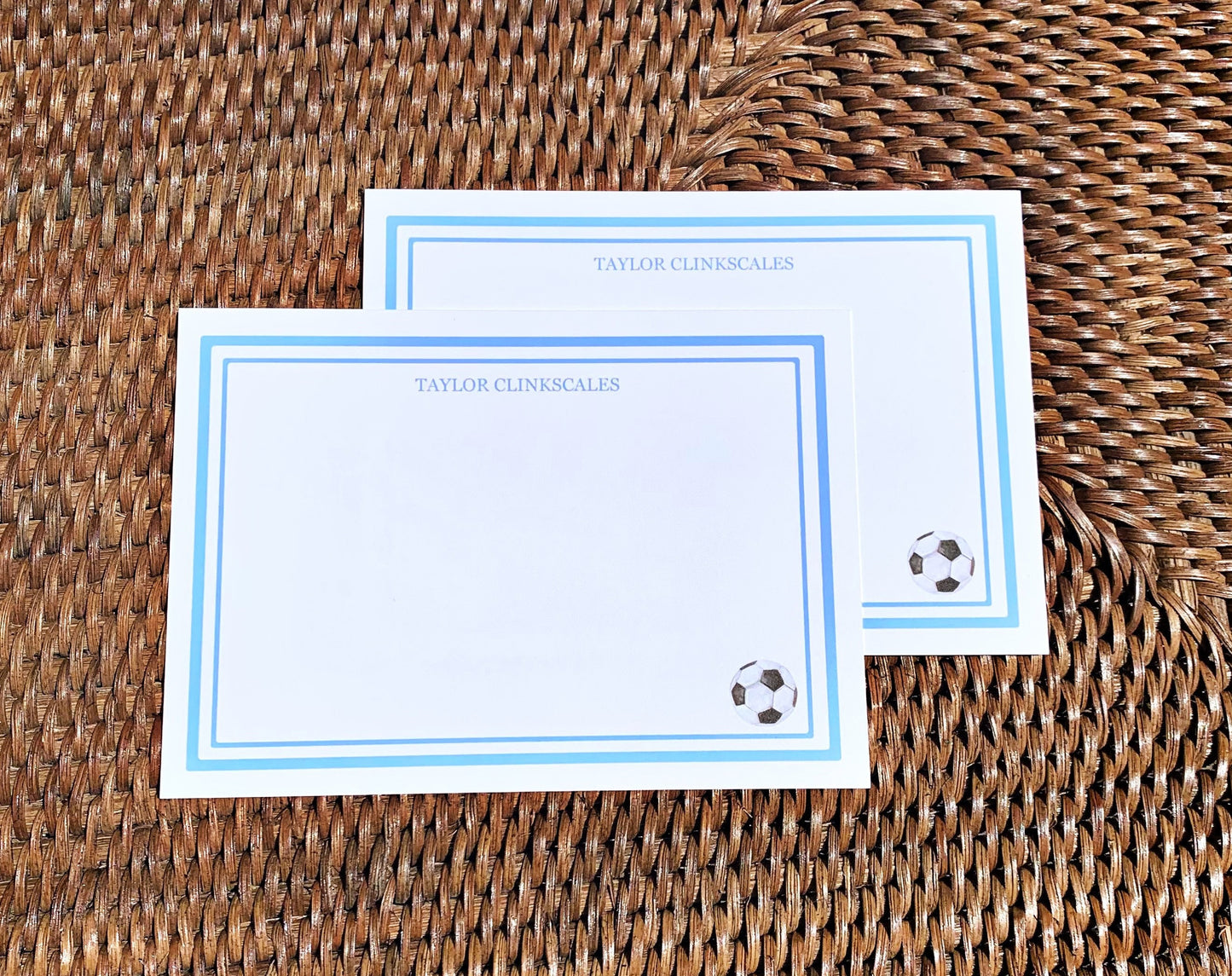 Note Cards, Soccer