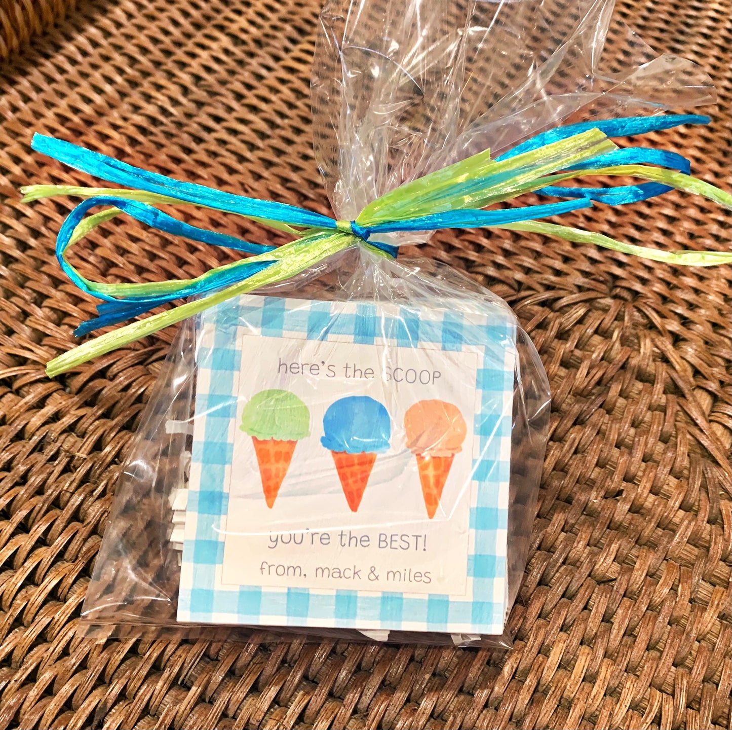 Party Favor Tags, Ice Cream
