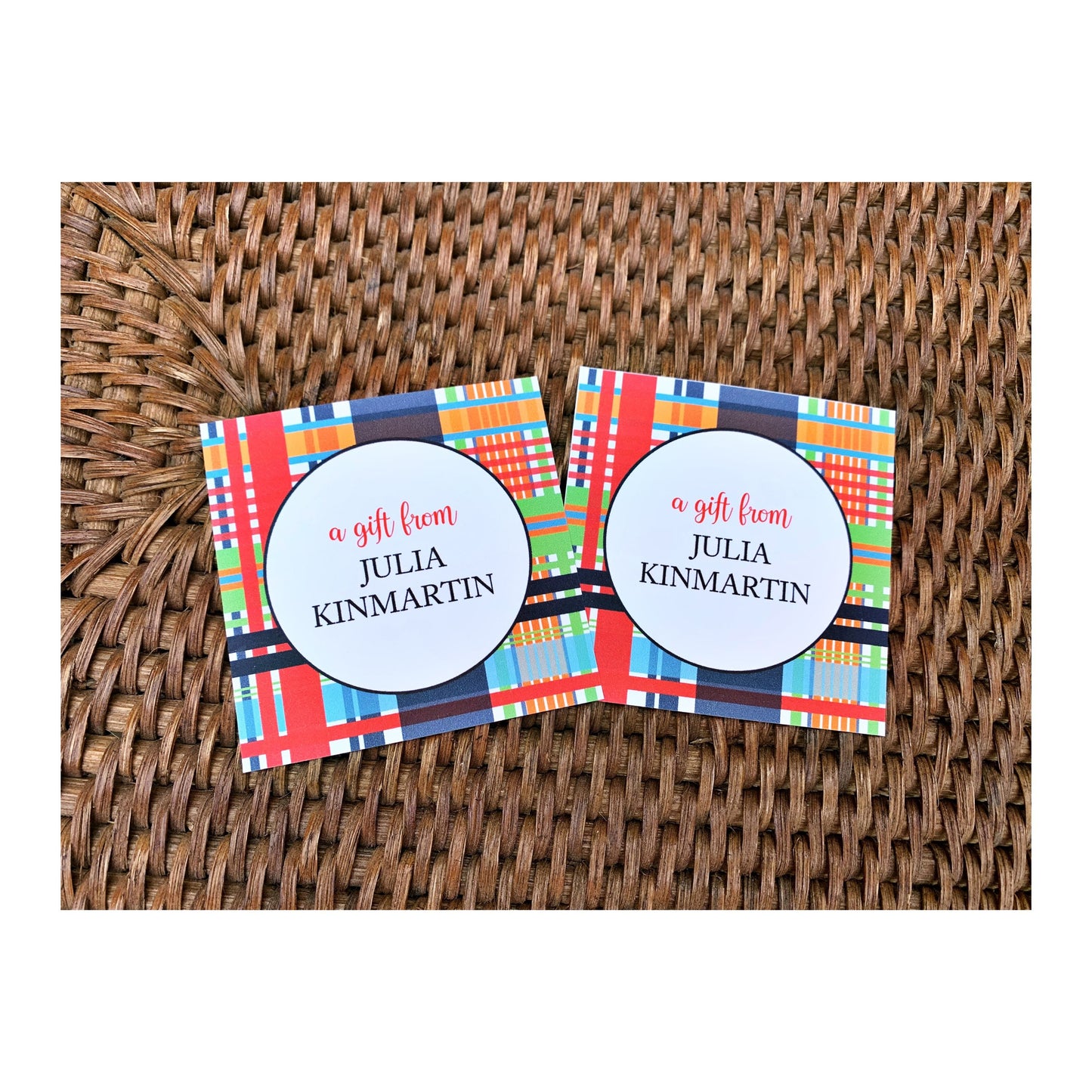 Gift Enclosure Cards, Madras, Printed and Digital Options