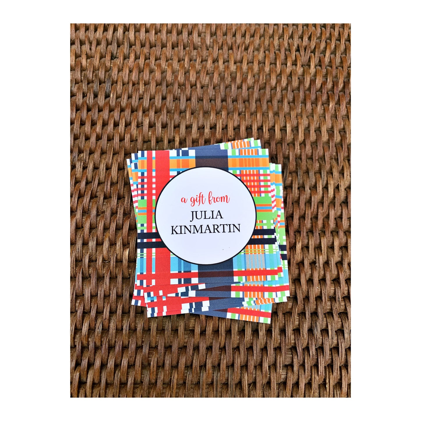 Gift Enclosure Cards, Madras, Printed and Digital Options