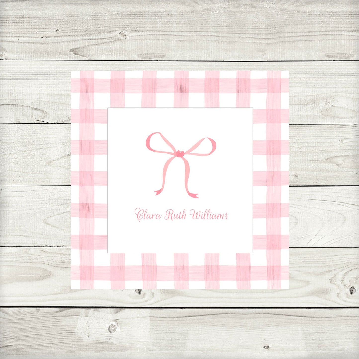Enclosure Cards, Pink Bow