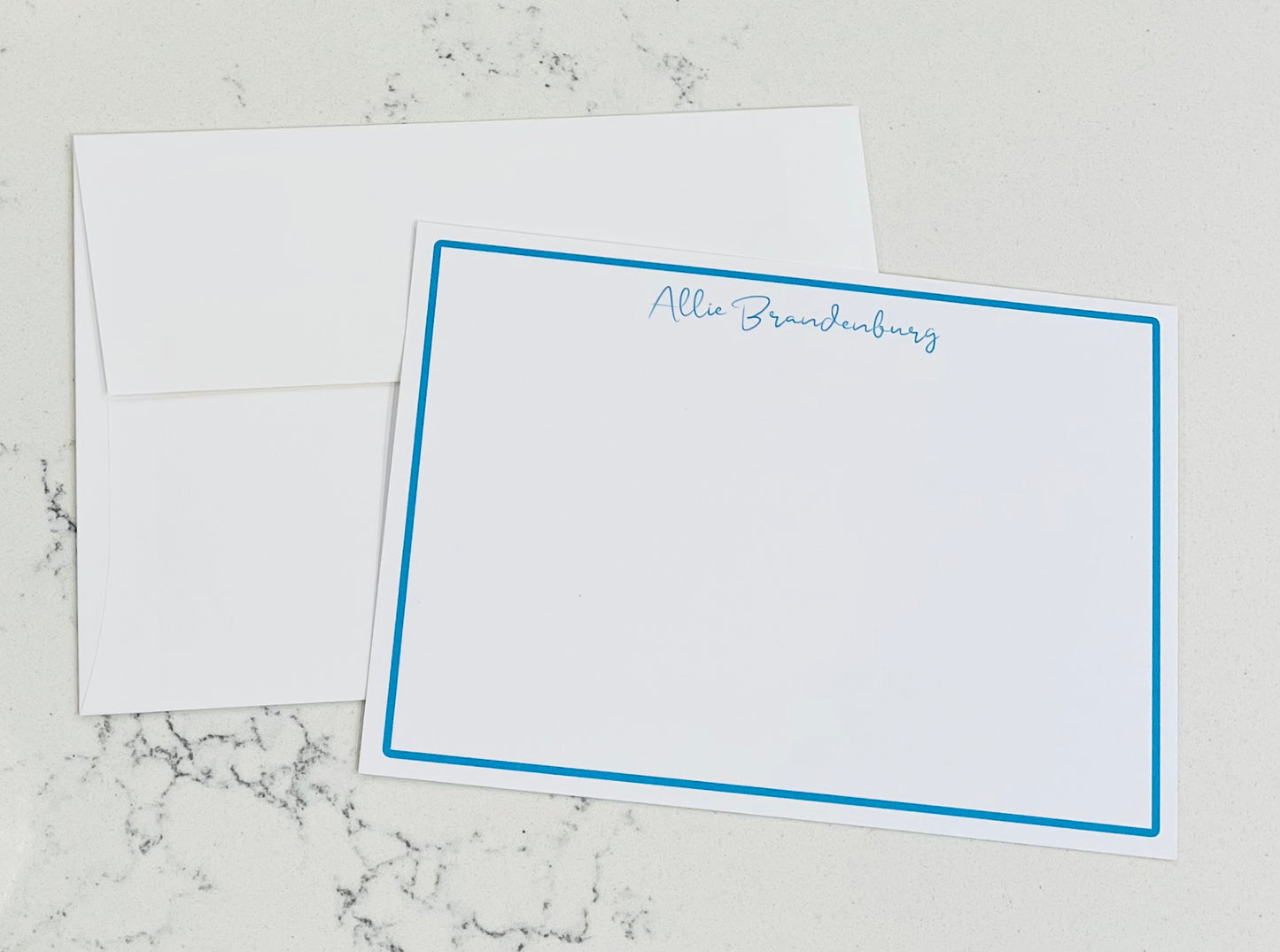 Note Cards, Personalized - Choose your color