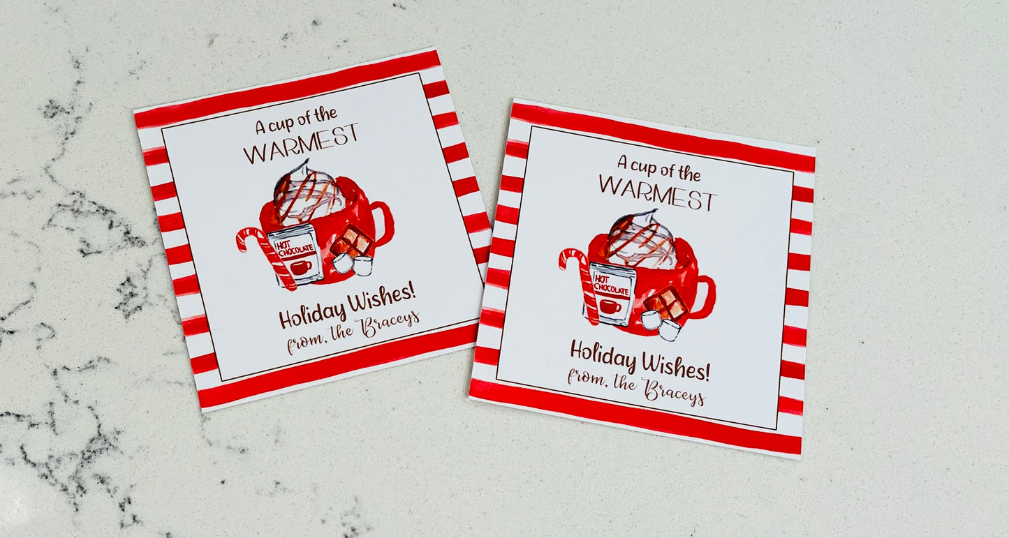 Gift Tags & Stickers, Hot Cocoa