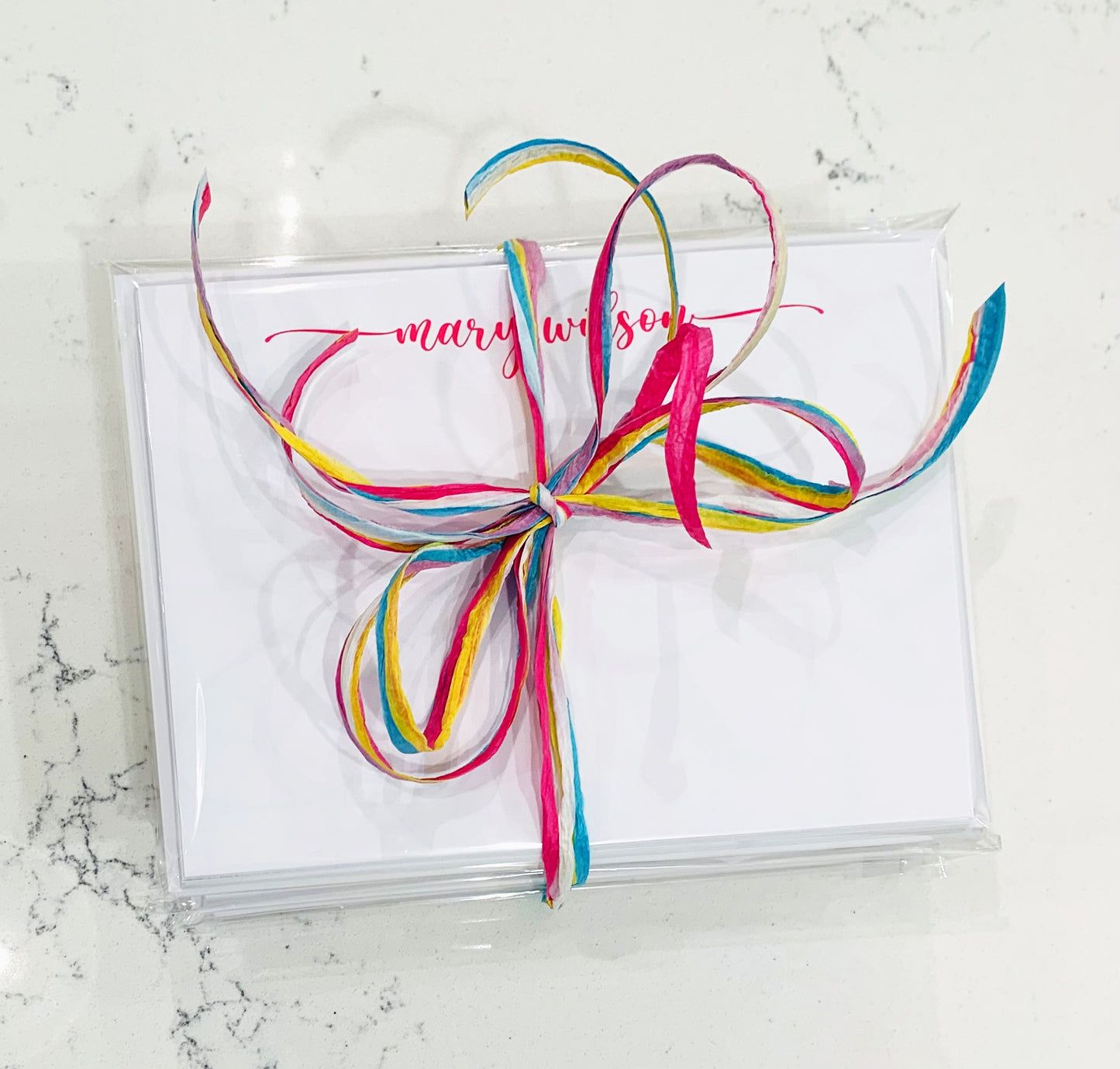 Personalized Note Cards - Choose Color